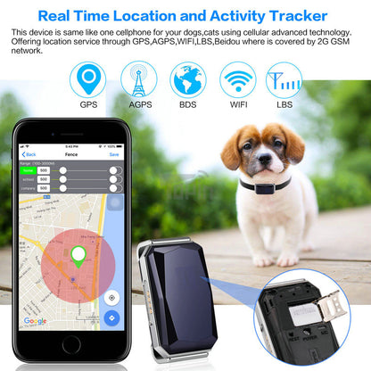 GPS Pet Tracker Collar for Lost Pet Location Tracking